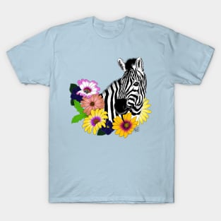 Zebra and Daisies T-Shirt